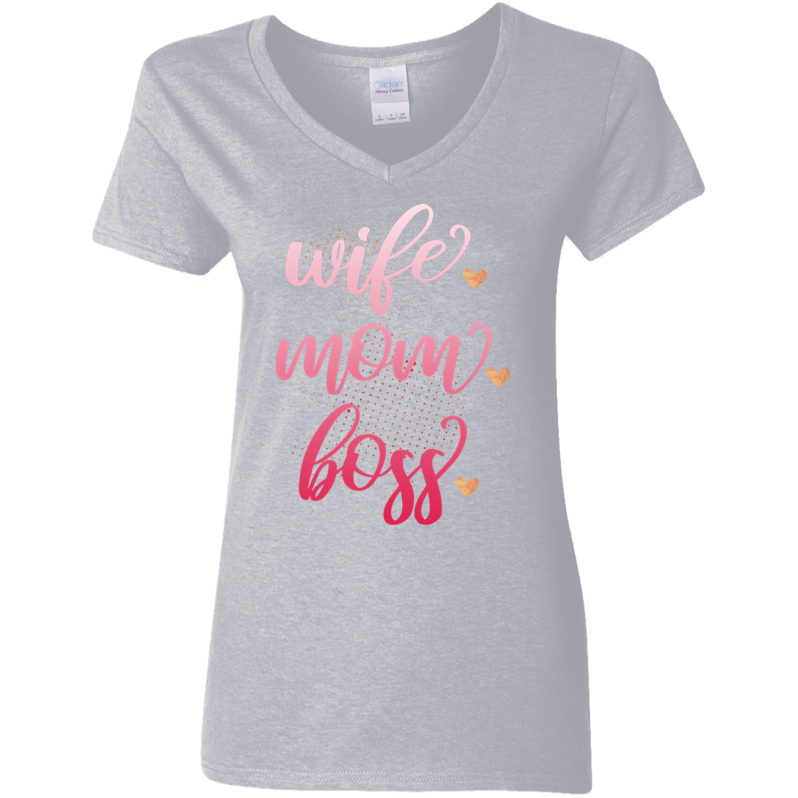 Mom Wife Boss VNeck Tshirt - Ultimate Fashion Trends for Girls ...